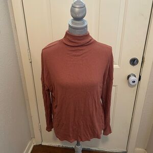 A New Day Women's Long Sleeve Turtleneck Top Large